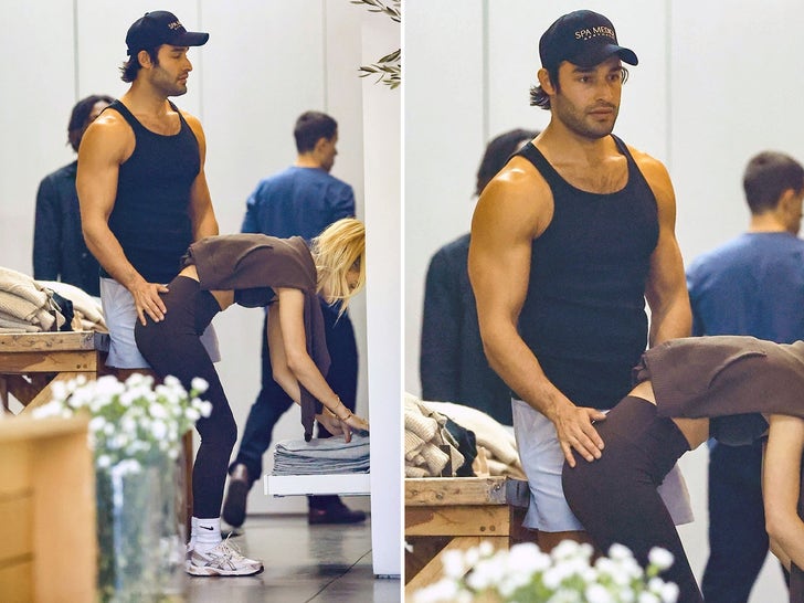 Sam Asghari Gets Handsy With New GF