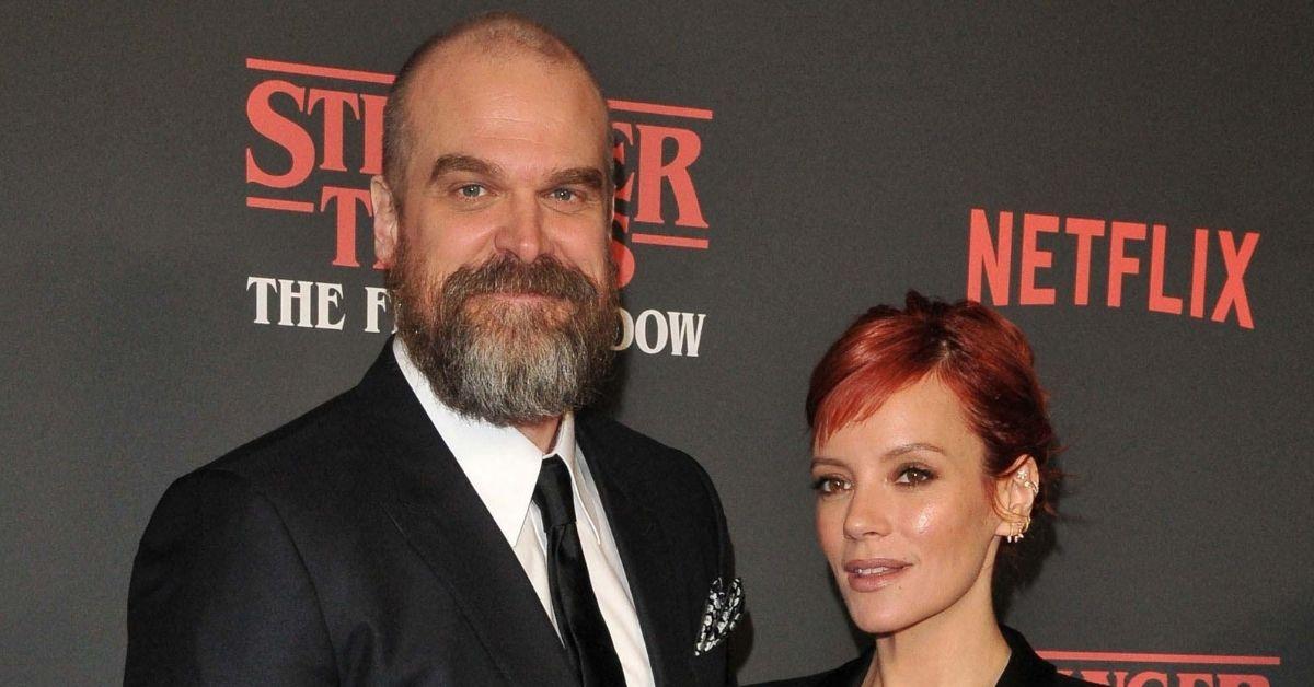 picture David Harbour and Lily Allen