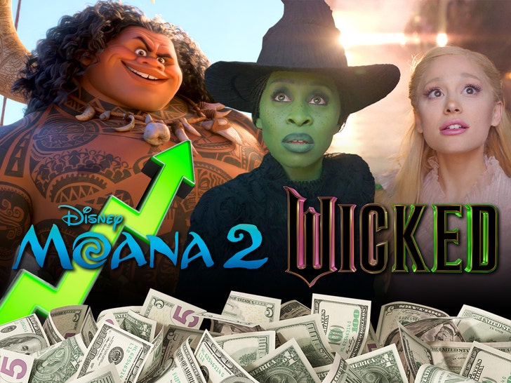 moana 2 and wicked box office success