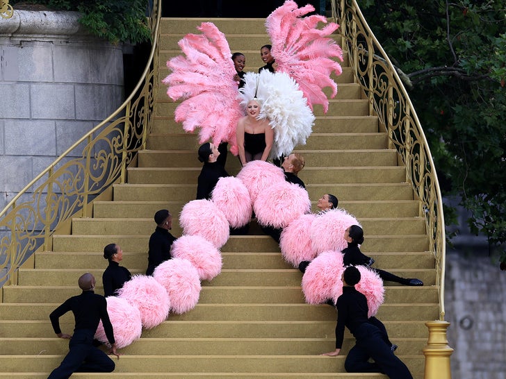 Lady Gaga Rehearsing For The Olympics Opening Ceremony