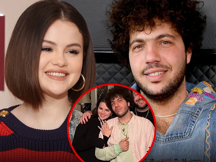 7e3a0396cf0c49d7aa6d72d22347d887_md benny blanco Selena Gomez Throws Low-Key Engagement Party, Celebs React to News