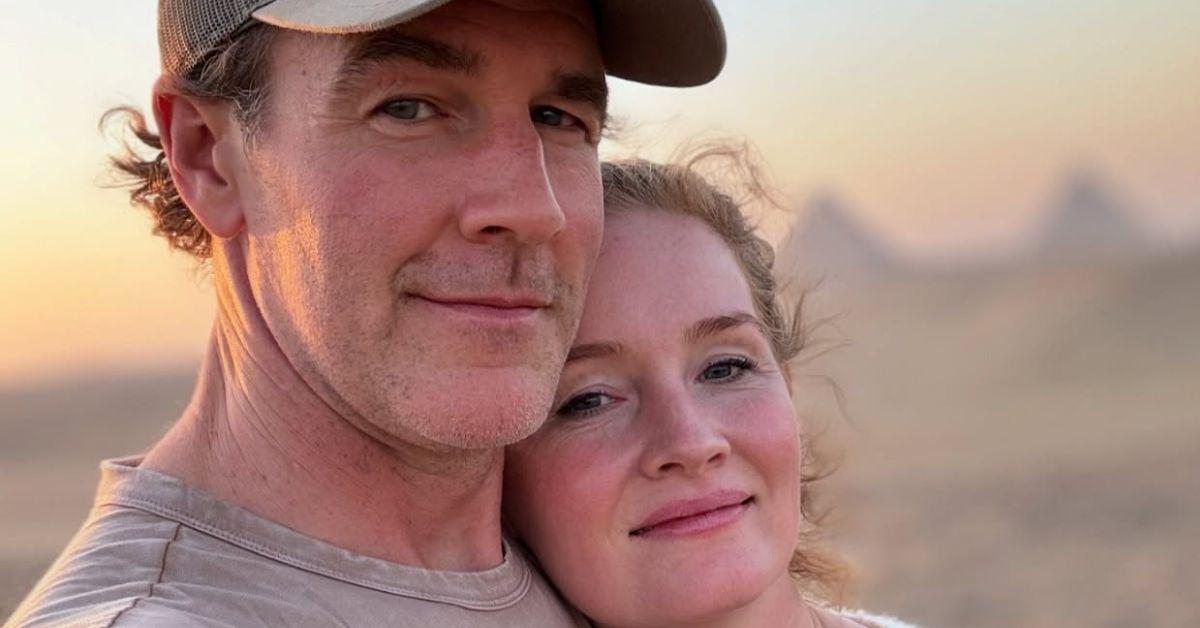 picture of James Van Der Beek and wife Kimberly