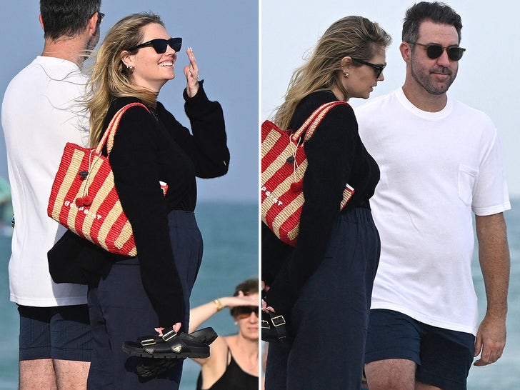 826013f09ec549cda5646053732fca66_md Kate Upton Hangs On The Beach In Miami With Justin Verlander