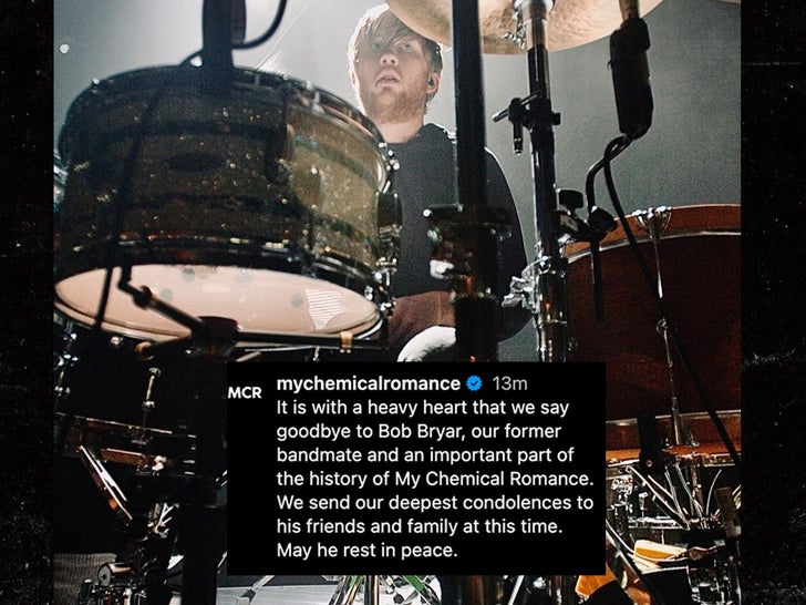 8baaa13a8e0d49e3bd0daff0c1b86d3e_md my chemical romance statement on Bob Bryar