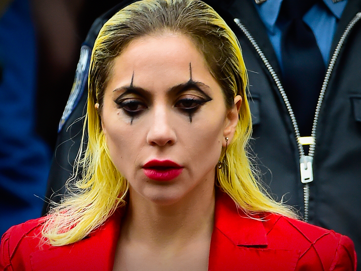 Lady Gaga on location for the first day of filming Joker as Harley Quinn