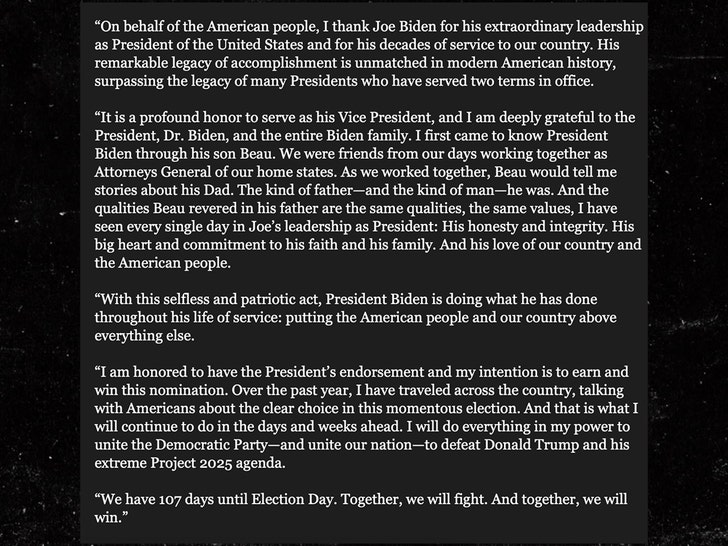 0721 kamala harris post about running for president