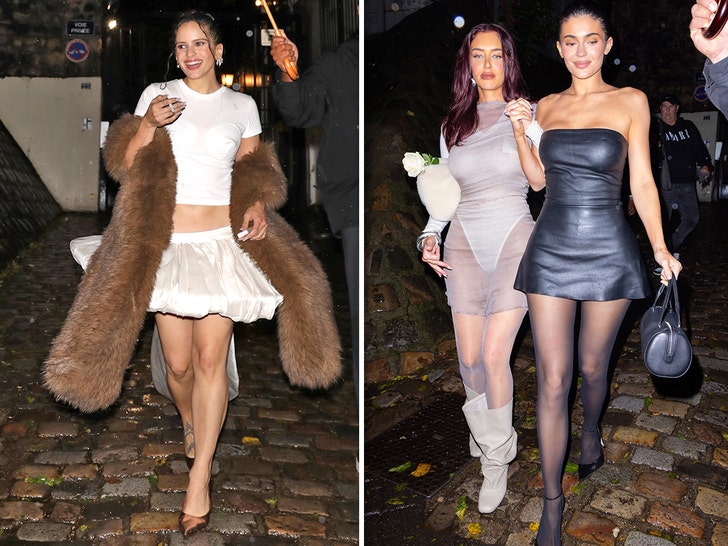 Celebs Party For Rosalía's Birthday in Paris