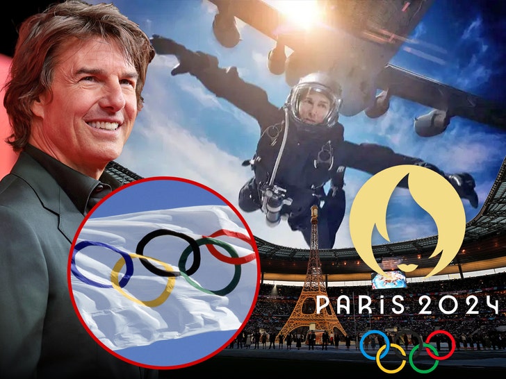 bc5c0f0129a84ff68e2e8eb24296de4b_md Tom Cruise Sky Diving Into Olympics Paris Ending Ceremony