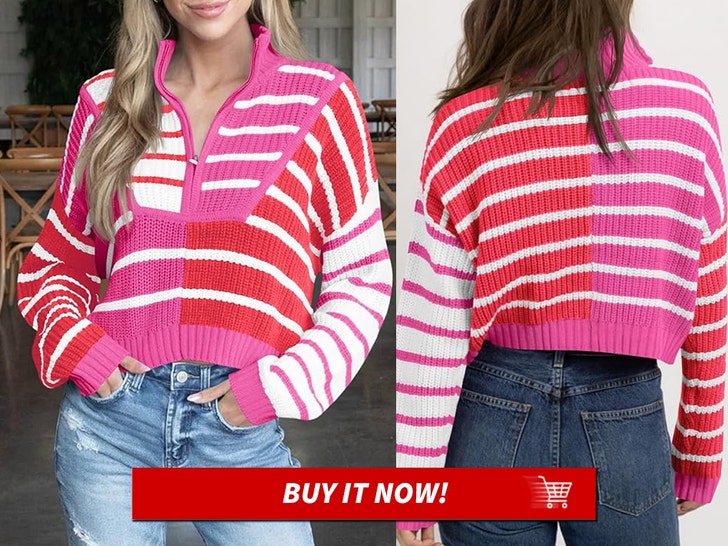 bf26e2fb34d24eef83dfedc07a3815f3_md Saodimallsu Womens Striped Cropped Sweater