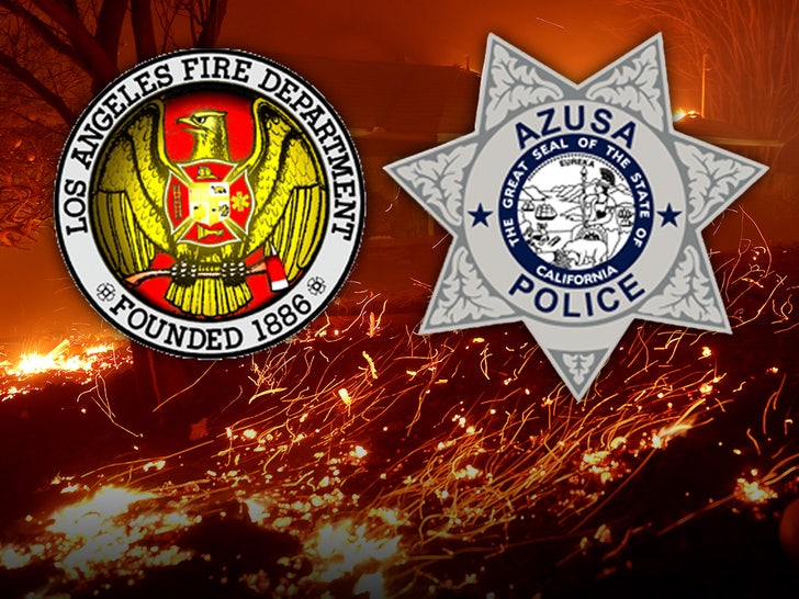 asuza police department fire arson main getty