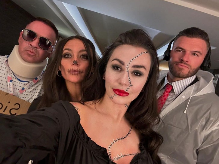 d2c0d786fdd04e82acb84daa2e8083b7_md Mike Sorrentino, JWoww, Sammi Sweetheart, and Zack Clayton halloween