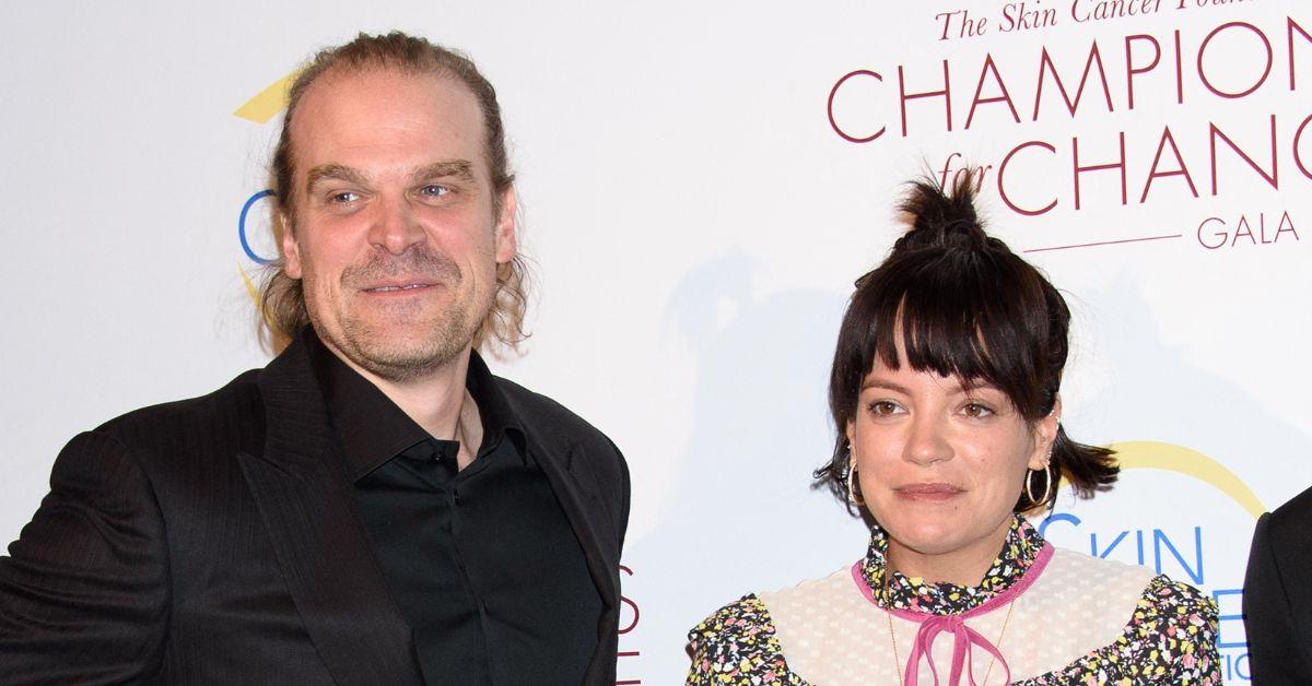 Photo of David Harbour and Lily Allen
