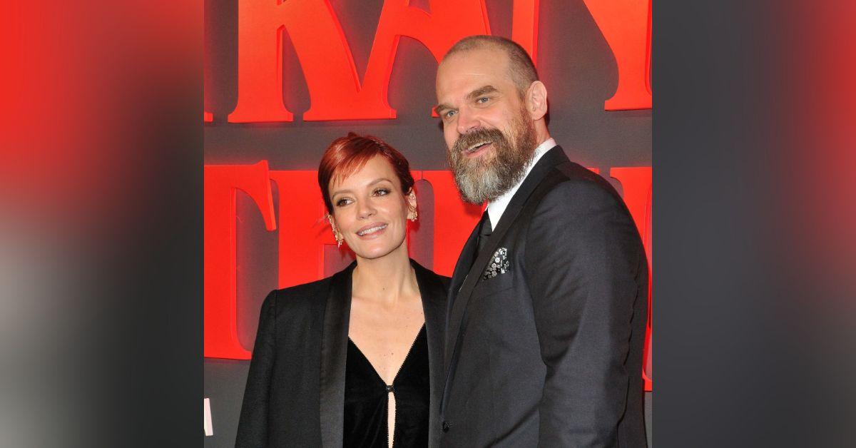 Photo of David Harbour and Lily Allen