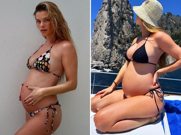 Nina Agdal's Pregnant Belly