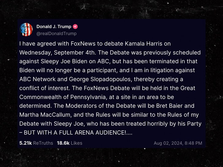 donald trump truth social post