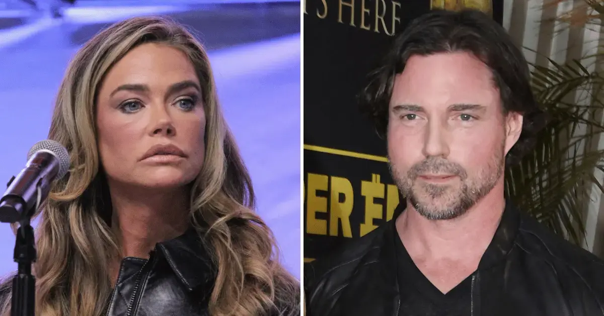 Split photo of Denise Richards, Aaron Phypers