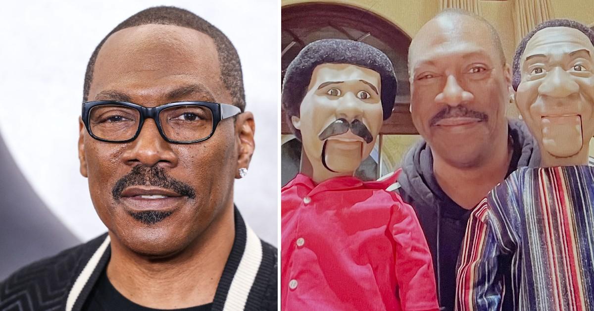 Photo of Eddie Murphy and Bill Cosby puppet