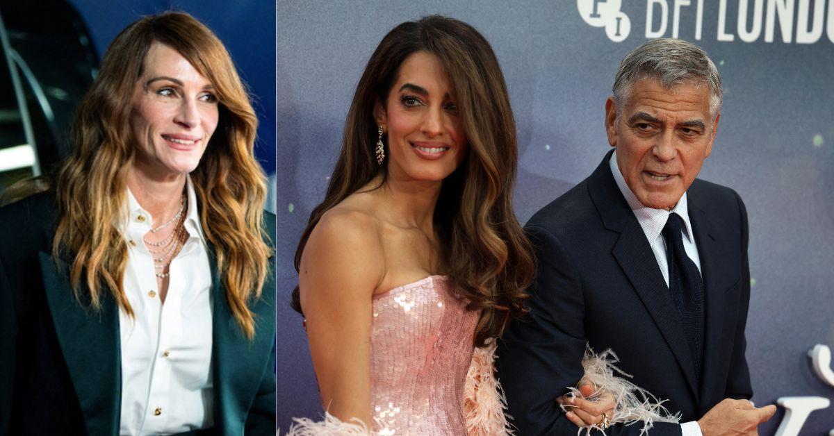 George Clooney reportedly skipped Julia Roberts' premiere to escort wife Amal Clooney to the Broadway play 'Art.'