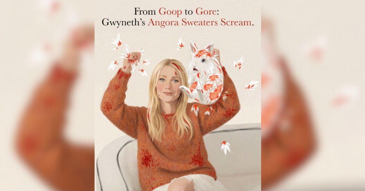 PETA illustration of Gwyneth Paltrow