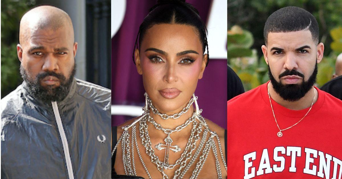 kanye-west-slams-kim-kardashian-copying-bianca-censori-look-2-1761837308811 Kanye West's explosive reactions are said to keep Kardashian from going public with Drake.