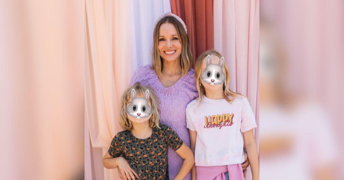 Photo of Kristen Bell and daughters