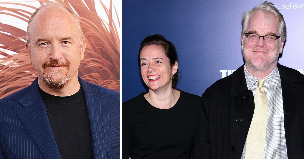 Photo of Louis C.K., Mimi O'Donnell and Philip Seymour Hoffman