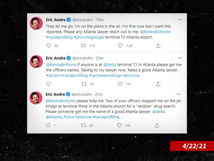 Eric andre tweet about atlanta airport