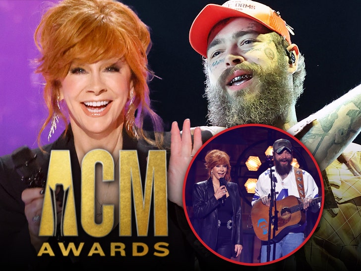 ACM Awards post malone and reba mcentire