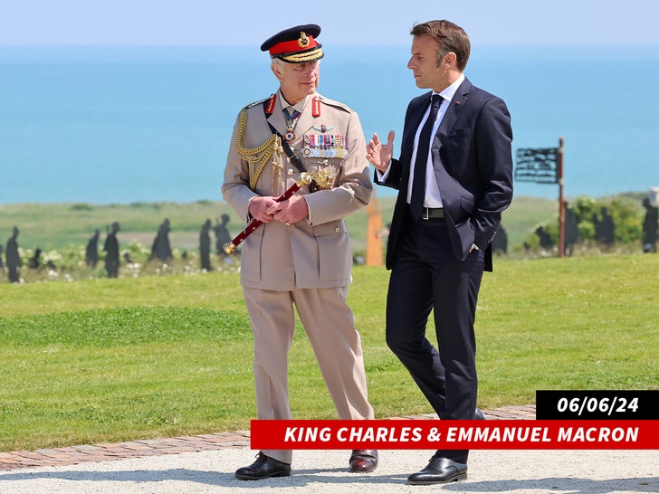 Emmanuel Macron and king charles 3 getty 2
