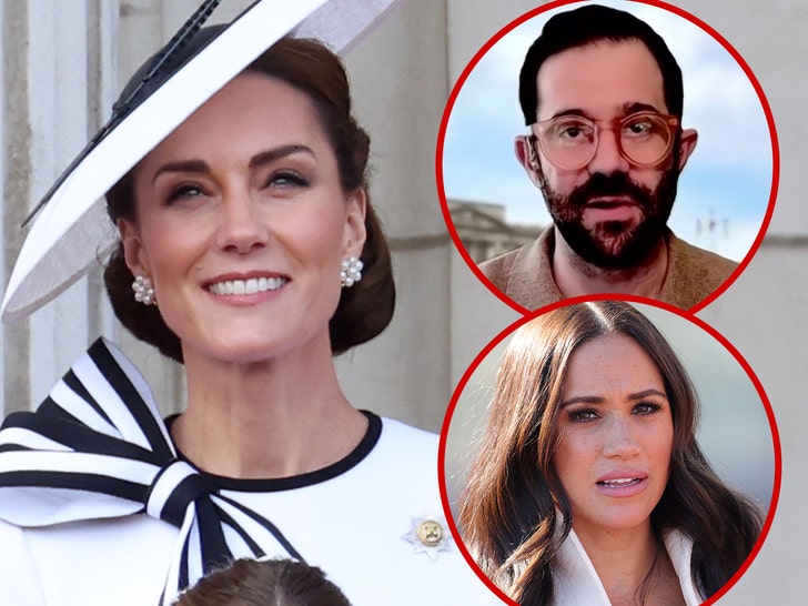 Kate Middleton happy Jonathan Sacerdoti Meghan Markle looking pissed