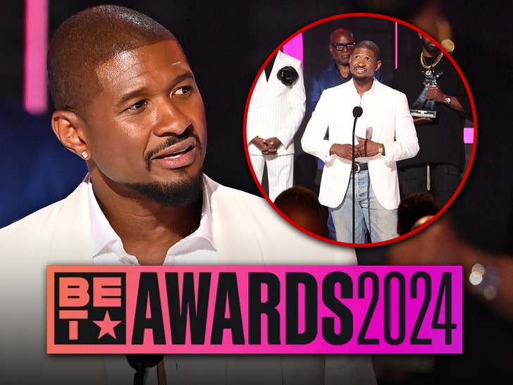 usher bet awards speech getty 2