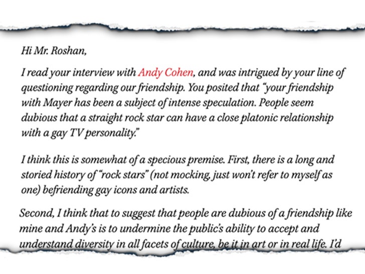 john mayer andy cohen letter 1