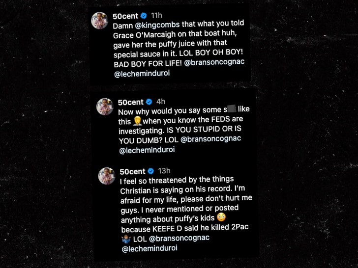 50cent comments about diddy