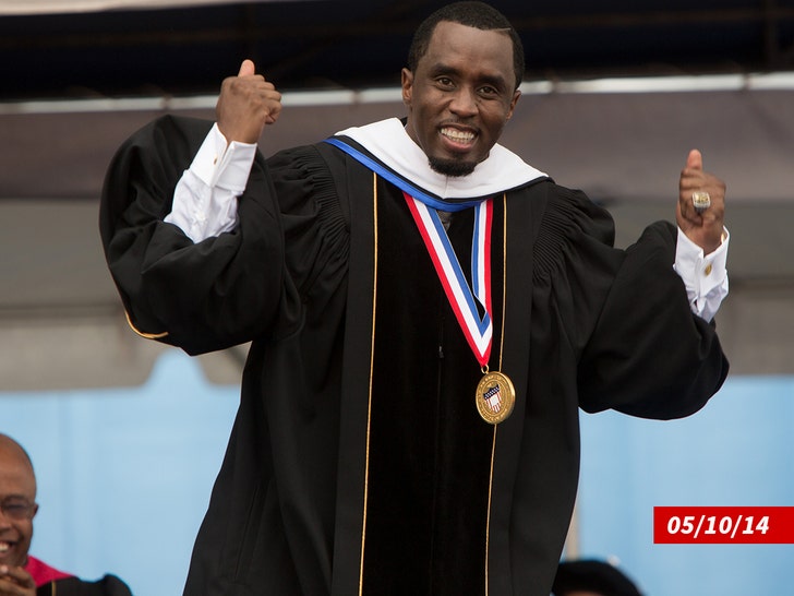 0607 diddy graduatin howard getty