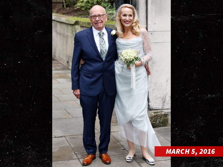 rupert murdoch jerry hall getty