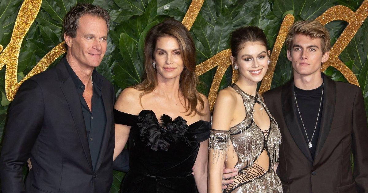 Picture of Rande Gerber, Cindy Crawford, Kiai Gerber, and Presley Gerber
