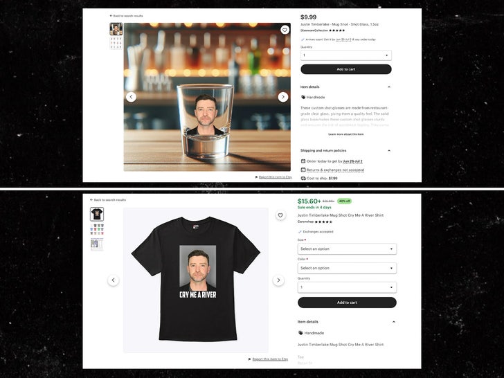 justin timberlake shot glass merch