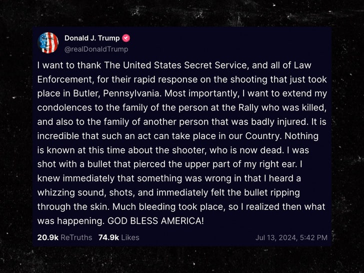 donald trump truth social statement