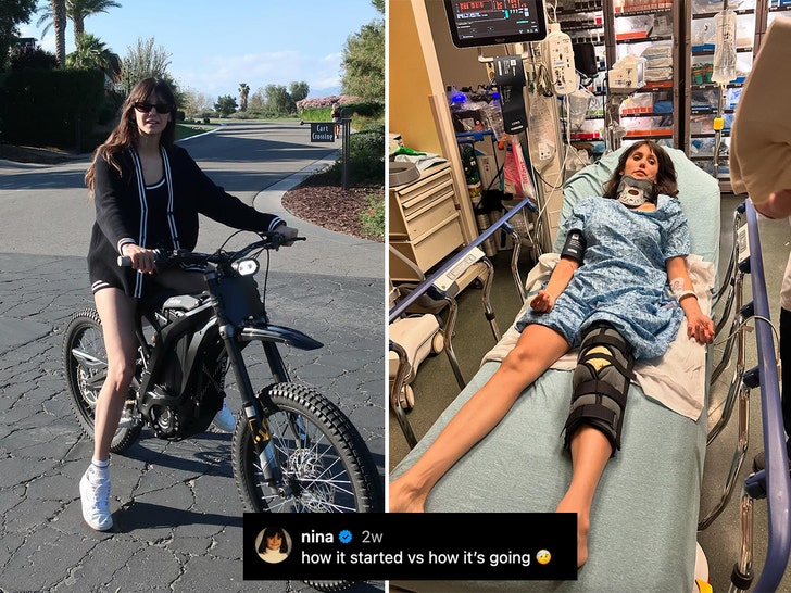 Nina Dobrev bike surgery