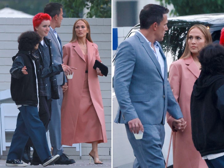 Ben Affleck & Jennifer Lopez Hold Hands in Public Again ... But Look Tense