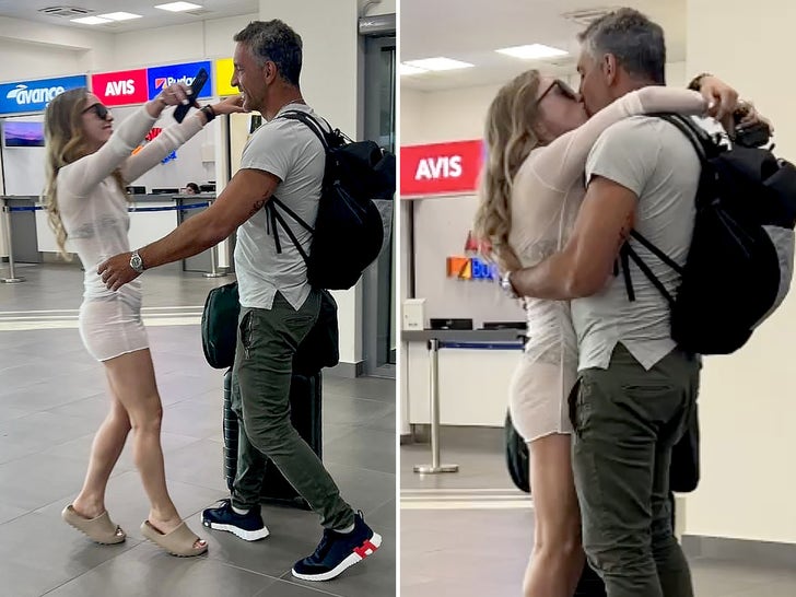Mauricio Umansky Kissing Mystery Girl In Greece