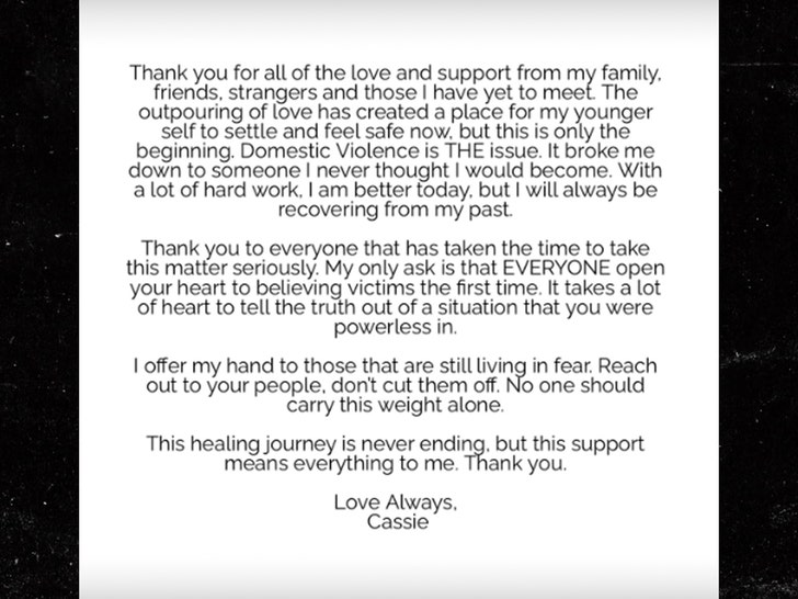 cassie statement