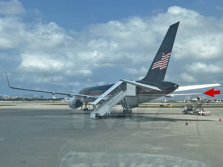 Donald Trump's Boeing Airplane Damage