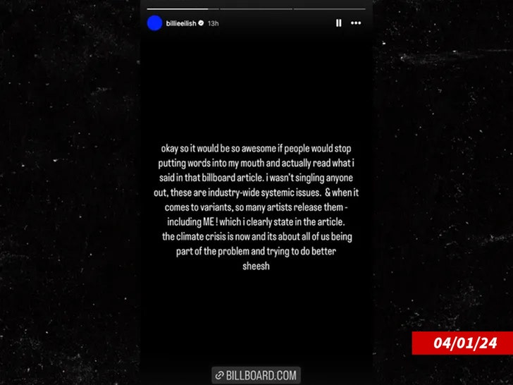 billie eillish insta 1