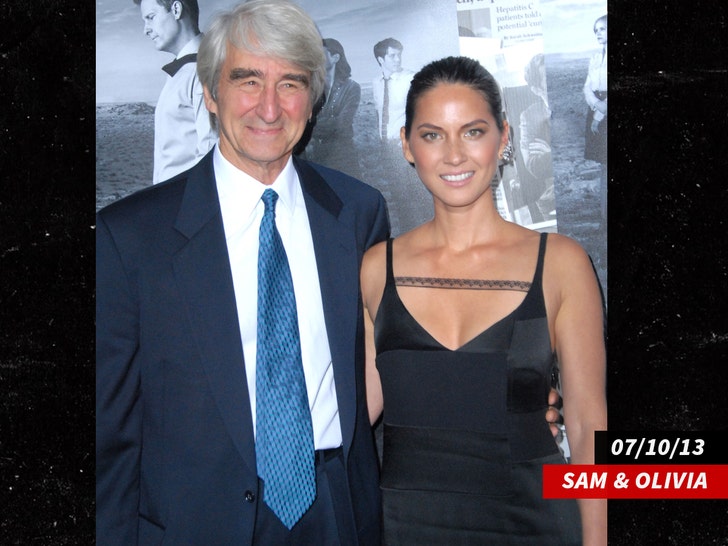Sam Waterston Olivia Munn Premiere Of 'The Newsroom