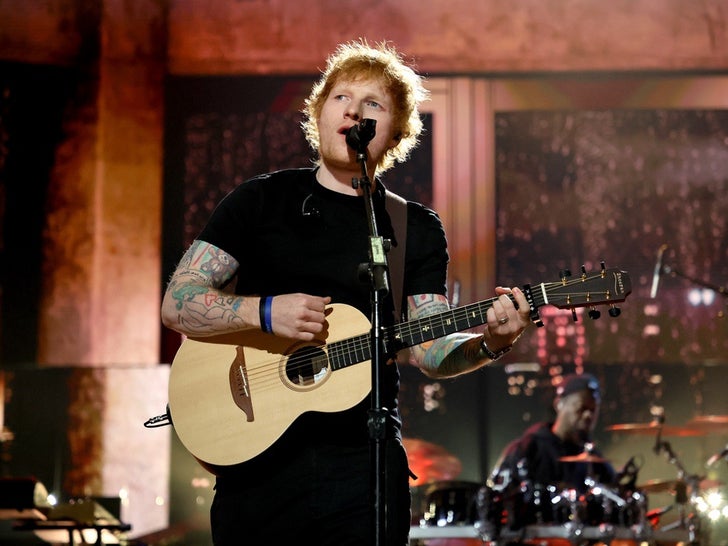 Ed Sheeran Performance Pics