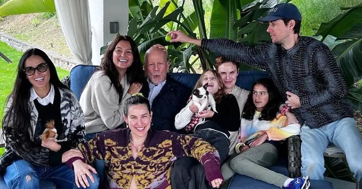 Photo of Bruce Willis and family