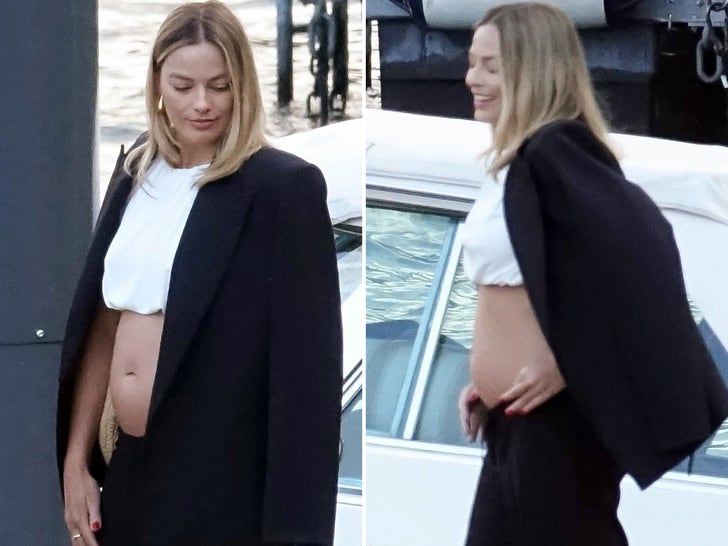 Margot Robbie Shows Baby Bump