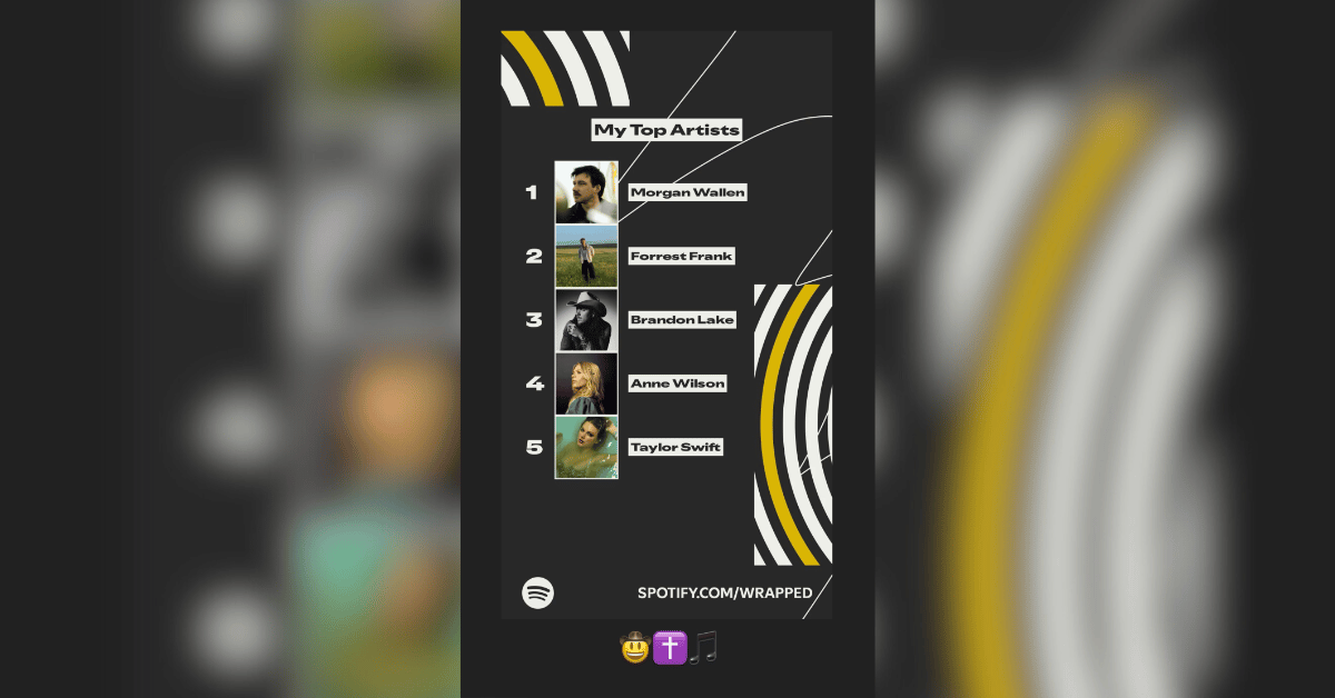 donald-trump-taylor-swift-karoline-leavitt-spotify-wrapped-top-artist-1764868706020 Photo of Karoline Leavitt's Instagram Story