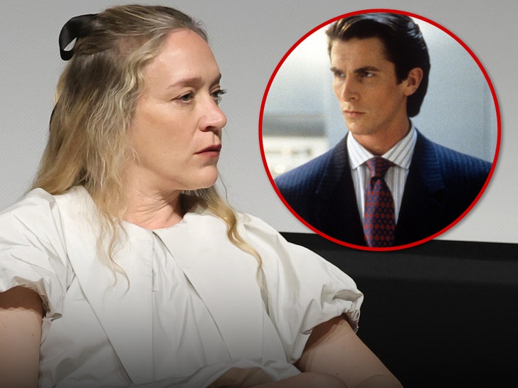 Chloe Sevigny and Christian bale in American Psycho